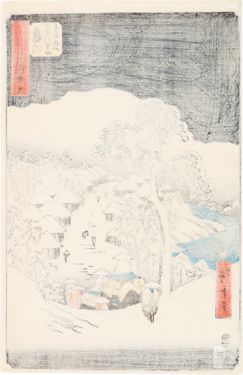 Utagawa Hiroshige (1797-1858) | The complete set of Famous Sights of the Fifty-three Stations (Gojusan tsugi meisho zue), also known as the Vertical Tokaido | Edo period, 19th century - 图74